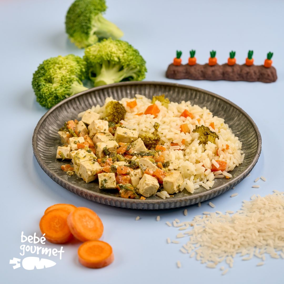 Tofu com Leite de Coco e Arroz Alegre (12+)