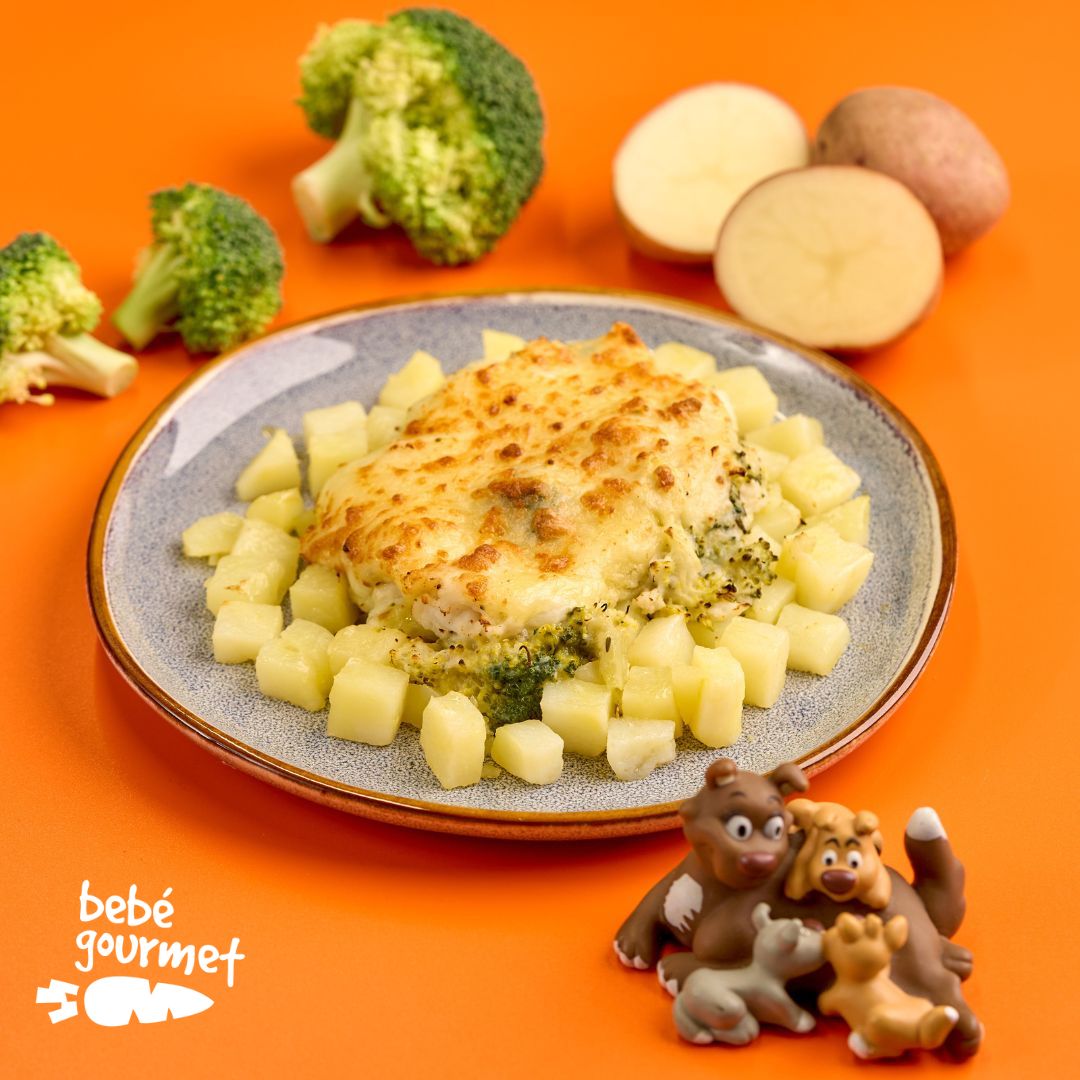 Pescada Gratinada com Brócolos e Batata (12+)